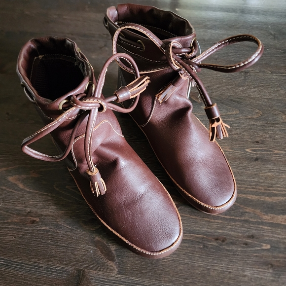 Hydra Ladies Brown Short Boots, Size 8.5 Moccasins, waterproof, leather style - Picture 8 of 10